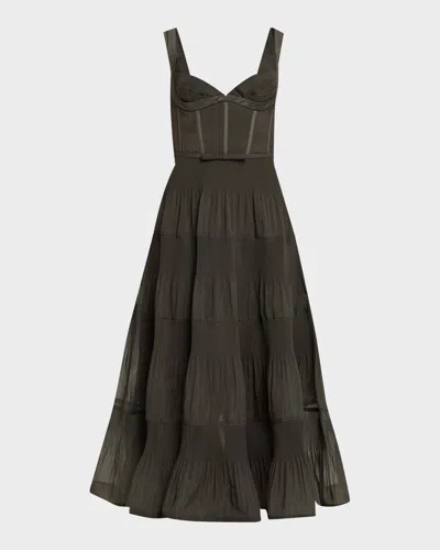 Zimmermann Alchemy Button Mini Dress In Green