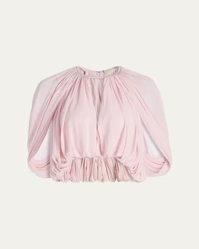 Zimmermann Alchemy Cape Blouse In Pink