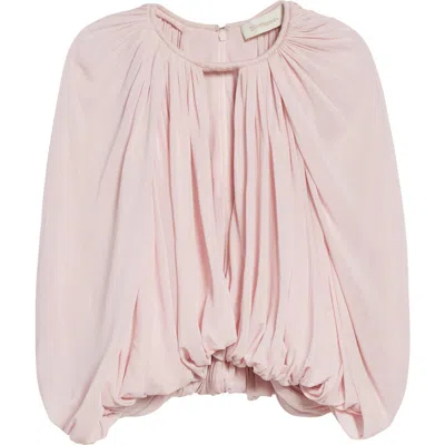 Zimmermann Alchemy Caped Blouse In Pink