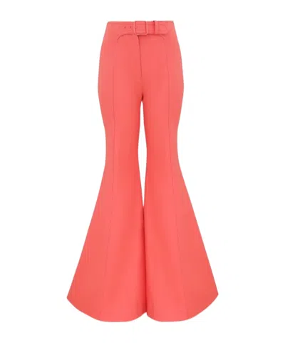Zimmermann Alchemy Drill Super Flare Pant In Red