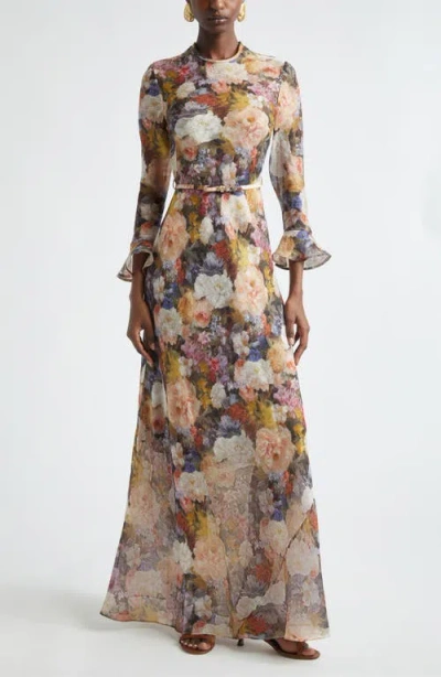 Zimmermann Alchemy Sheath Dress In Rosette In Multi