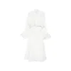 Zimmermann Alchemy Ruffled Shirred Lace-trimmed Cotton-poplin Midi Dress In White