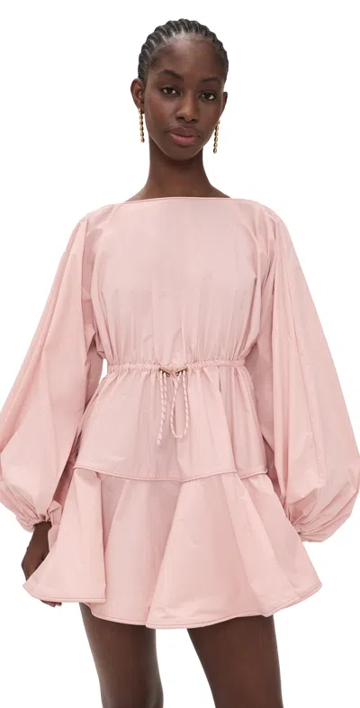 Zimmermann Alchemy Long Sleeve Minidress In Pink