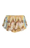 Zimmermann Alchemy Printed Silk Mini Shorts In Multi