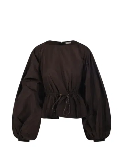 Zimmermann Alchemy Puff-sleeve Blouse In Black