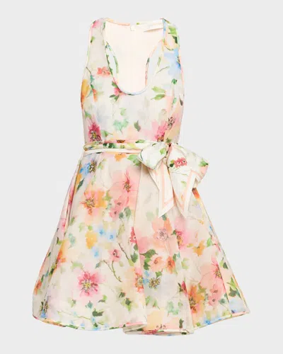 Zimmermann Alchemy Racer Mini Dress In Multi