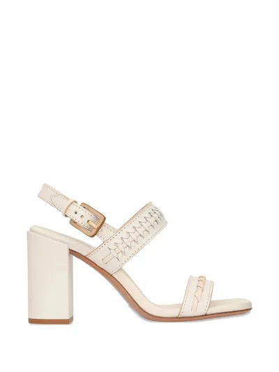 Zimmermann Alchemy Leather Sandals Block Heel Straps In Neutral