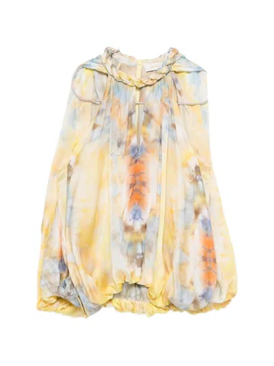 Zimmermann Alchemy Silk Blouse In Multi