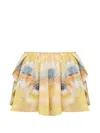 Zimmermann Alchemy Silk Shorts In Multi