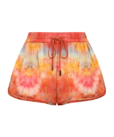 Zimmermann Alchemy Tie-dye Shorts In Multicolor
