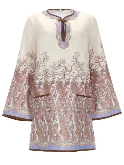 Zimmermann Alchemy Tunic Dress In Multi