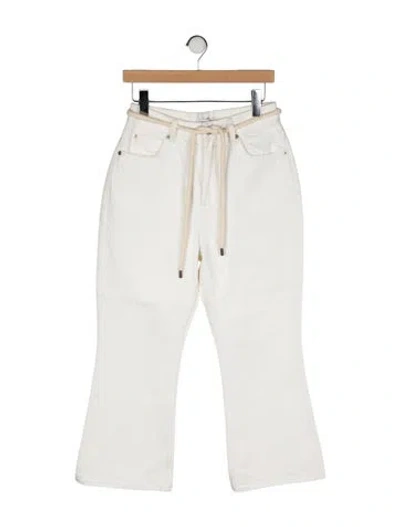 Pre-owned Zimmermann Aliane Cropped Jean Wide Leg Jeans In Multi