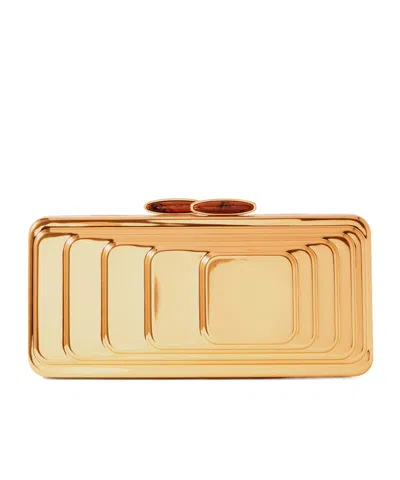 Zimmermann Alight Clutch Bag In Gold