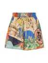 Zimmermann Alight Draw Waist Short Nautical Map In Multi