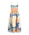 Zimmermann Alight Picnic Midi Dress In Multicolor