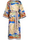 Zimmermann Alight Midi Dress In Multicoloured