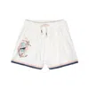 Shop Zimmermann Alight Striped-edge Cotton Shorts In White