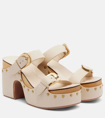 Zimmermann Alight Studded Leather Platform Sandals