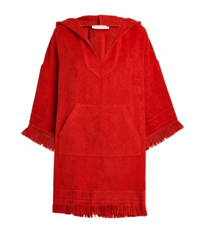 Zimmermann Alight Towelling Dress Red