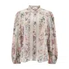 Zimmermann All-over Floral Print Cotton Shirt