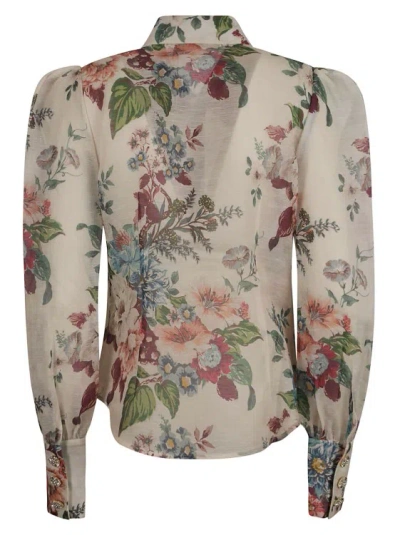 Zimmermann All-over Floral Print Shirts In Multicolor
