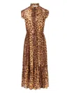 Zimmermann All-over Printed Sleeveless Dress In Multicolour