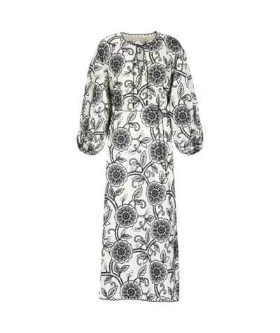Zimmermann Tallow Dress - Women's - Linen/flax/polyester In White