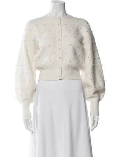 Pre-owned Zimmermann Alpaca Crew Neck Sweater In Neutral