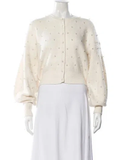 Pre-owned Zimmermann Alpaca Crew Neck Sweater In Neutral
