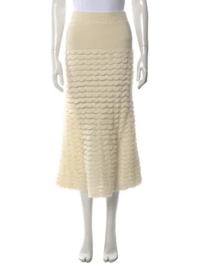 Pre-owned Zimmermann Alpaca Midi Length Skirt In Neutral