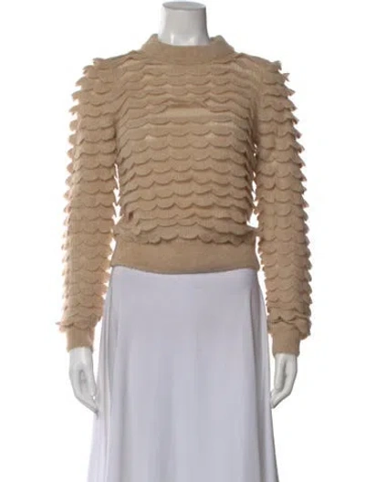 Pre-owned Zimmermann Alpaca Patterned Sweater In Neutral