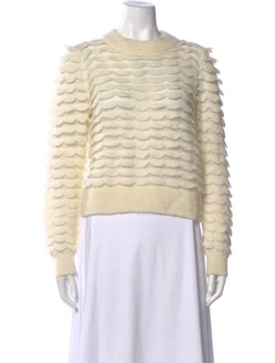Pre-owned Zimmermann Alpaca Patterned Sweater In Neutral