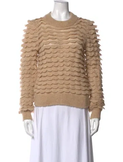 Pre-owned Zimmermann Alpaca Patterned Sweater In Neutral