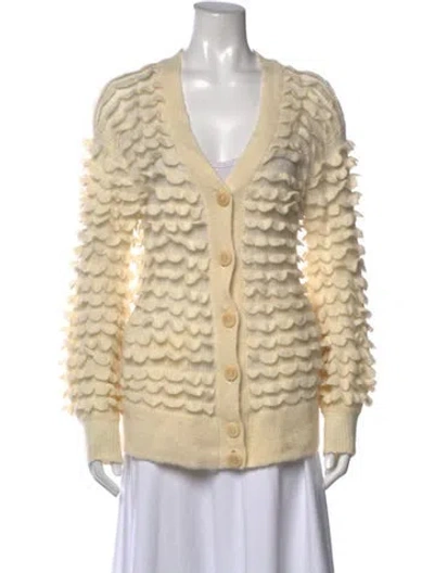 Pre-owned Zimmermann Alpaca Patterned Sweater In Neutrals