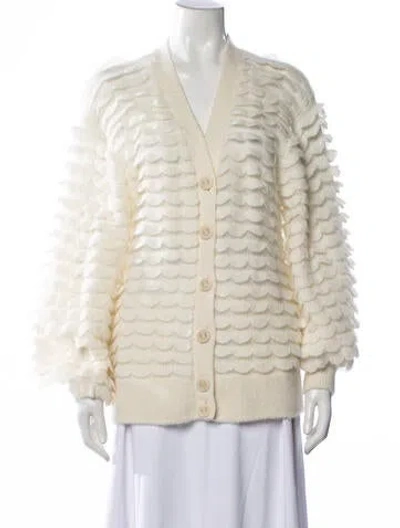 Pre-owned Zimmermann Alpaca Patterned Sweater In Neutrals