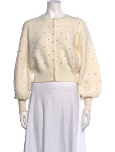 Pre-owned Zimmermann Alpaca Patterned Sweater In Neutrals