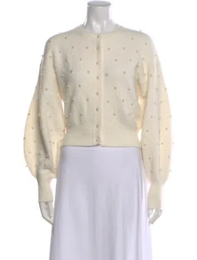 Pre-owned Zimmermann Alpaca Patterned Sweater W/ Tags In Neutral