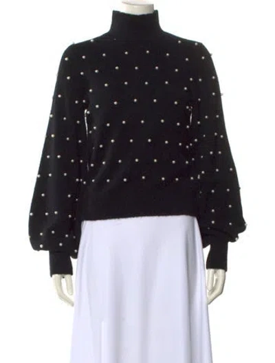 Pre-owned Zimmermann Alpaca Printed Sweater In Black
