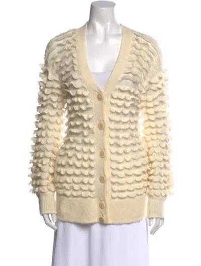 Pre-owned Zimmermann Alpaca Striped Sweater In Neutral