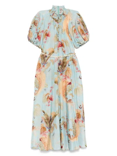 Zimmermann Ascension Billow Maxi Dress In Multi