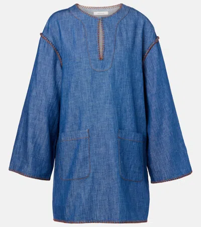 Zimmermann Ascension Denim Minidress