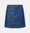 Zimmermann Ascension Denim Miniskirt