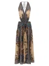Zimmermann Ascension Plunge Halter Maxi In Gray