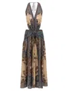 Zimmermann Ascension Plunge Halter Maxi In Multi