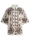 Zimmermann Ascension Leather-trimmed Broderie Anglaise Linen Shirt