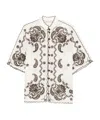 Zimmermann Ascension Leather-trimmed Broderie Anglaise Linen Shirt