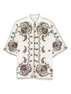 Zimmermann Ascension Leather-trimmed Broderie Anglaise Linen Shirt In White