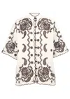 Zimmermann Ascension Leather-trimmed Broderie Anglaise Linen Shirt In Multi