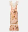 Zimmermann Ascension Floral Cotton Midi Dress