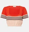 Zimmermann Ascension Knitted Cotton-blend Top